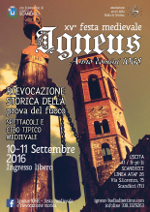 La locandina dell'edizione 2016 di Igneus (10-11 settembre)