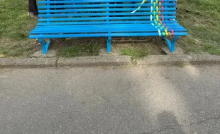 panchina blu autismo