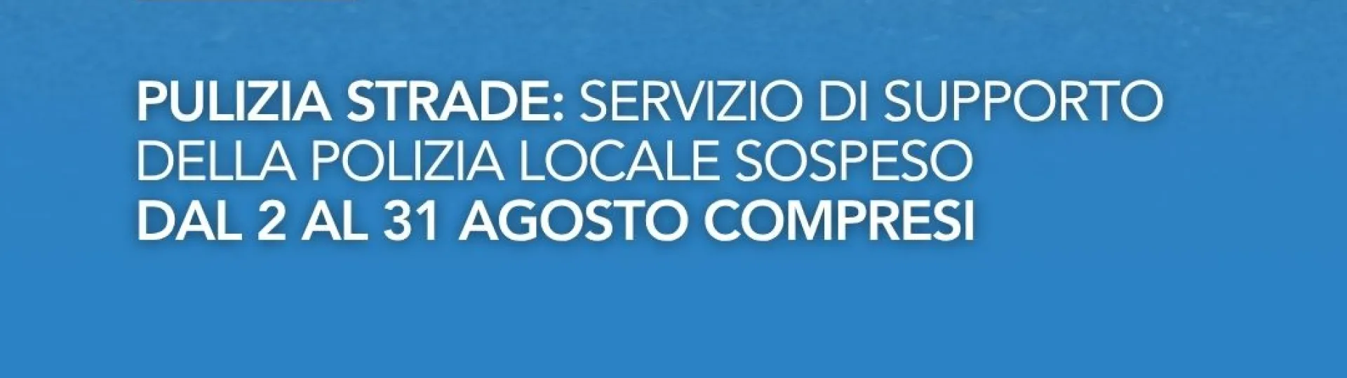 servizio supporto pulizia strade