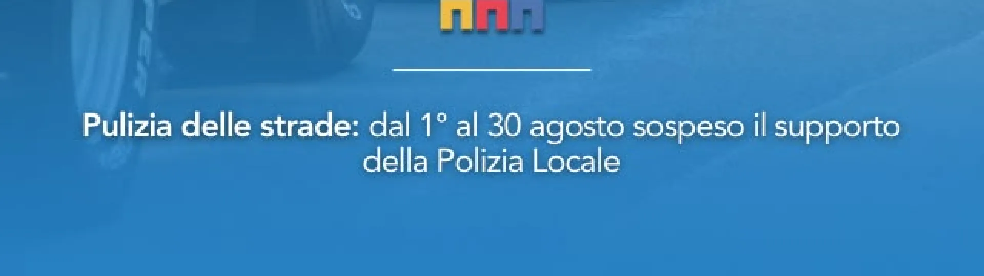 pulizia strade agosto