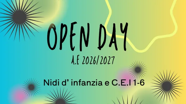 Open day 2026 servizi educativi comunali