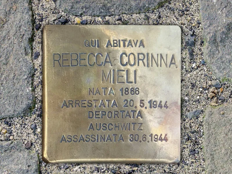 pietra inciampo grafica